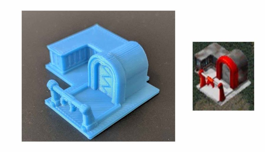 Command & Conquer building yard (Image source: blockmar/thingiverse)