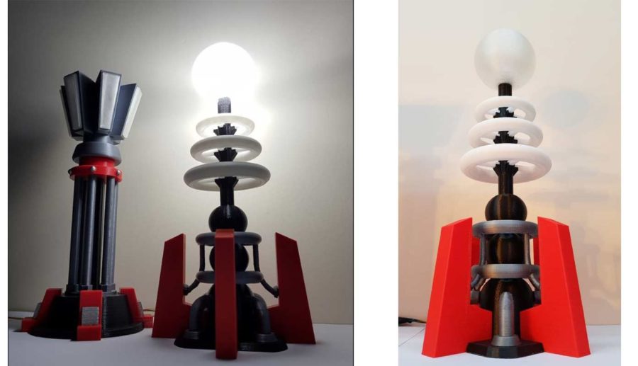 Command & Conquer Tesla Coil Lamp (Foto bron: chrisn889/thingiverse)