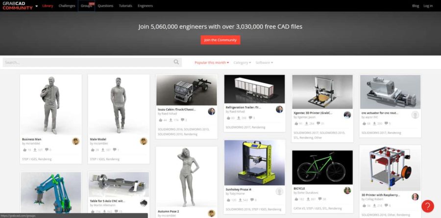 GrabCAD 3D Printer Ideas