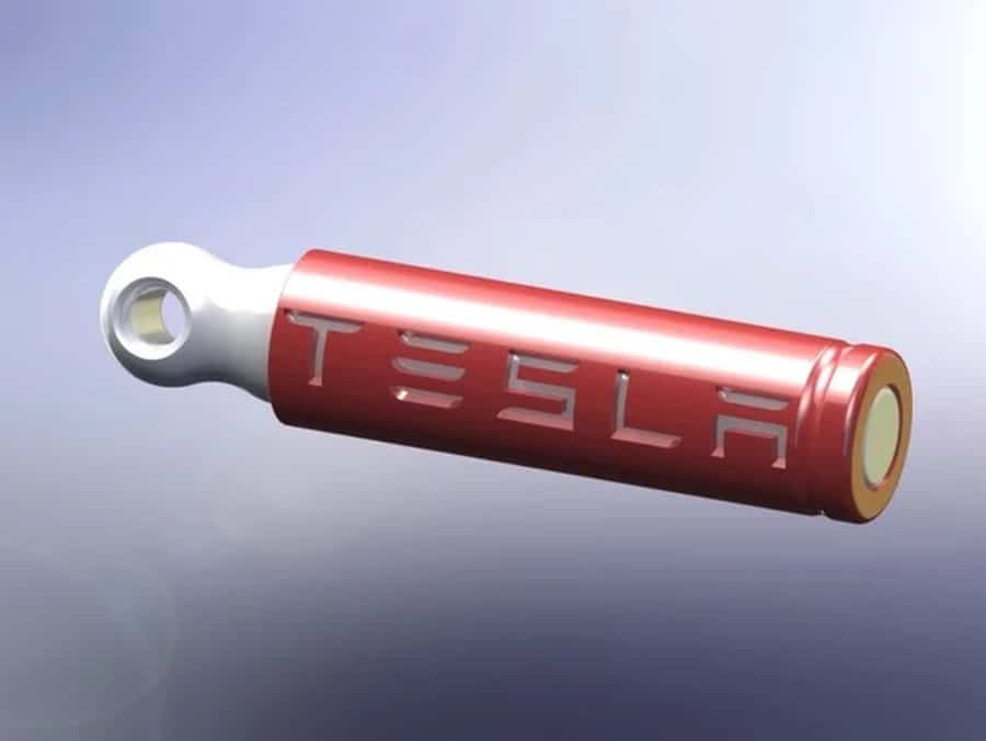 Chaveiro de Bateria Tesla