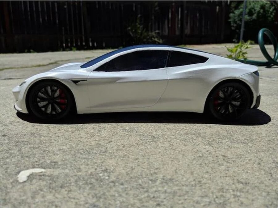 Modelo de impressão Tesla Roadster 3D