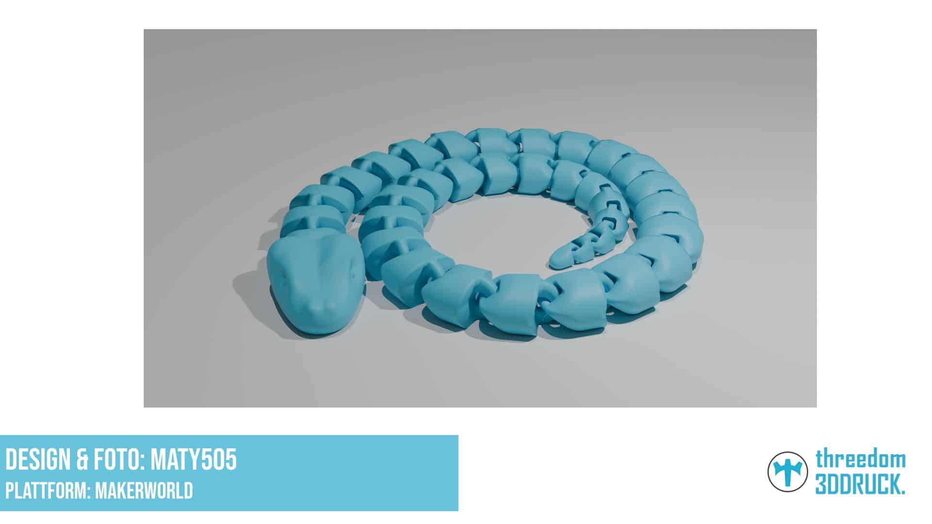 Gelenkige 3D-Druck-Schlange