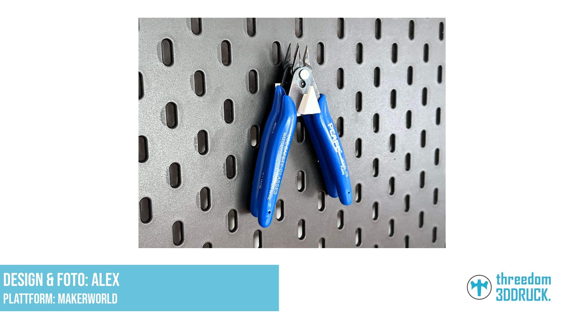 Skadis Zangenhalter für 3D-Drucker