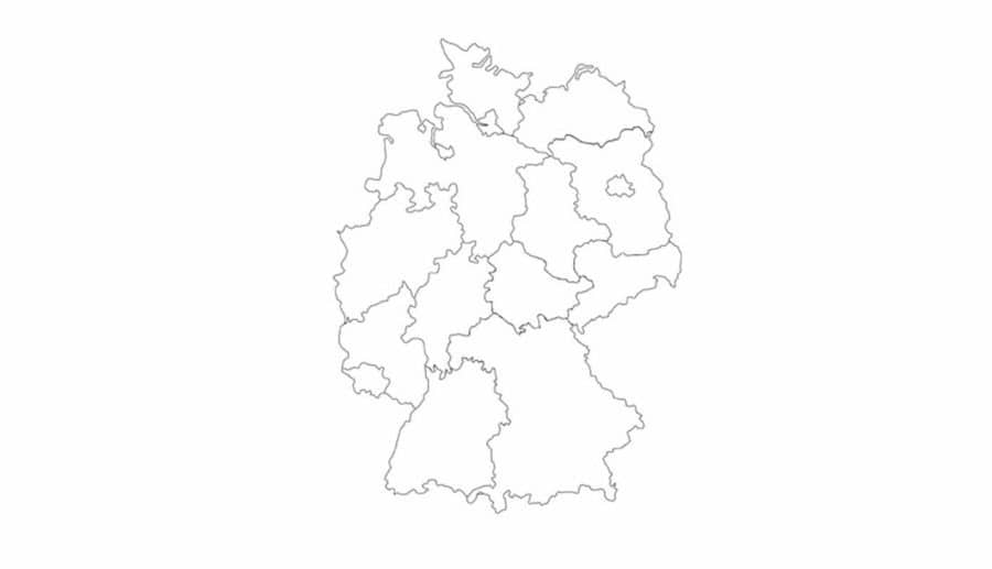 Deutschland - 3D Stift Vorlage (Bildquelle: the3doodler.com)