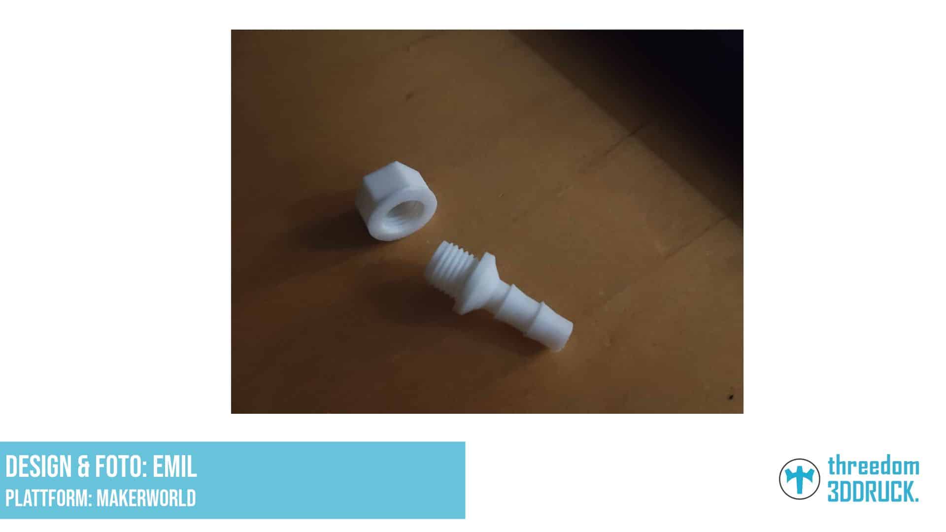 6mm Gewindeanschluss für Schlauch und Eimer