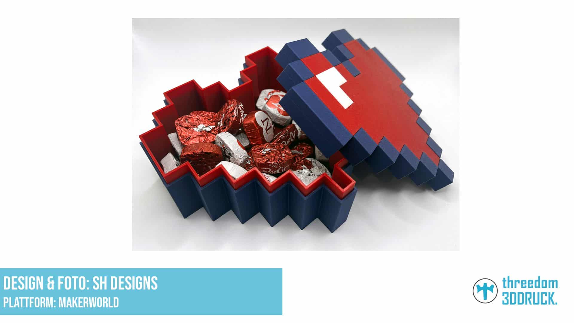 8-Bit Pixel Valentinsherz-Box