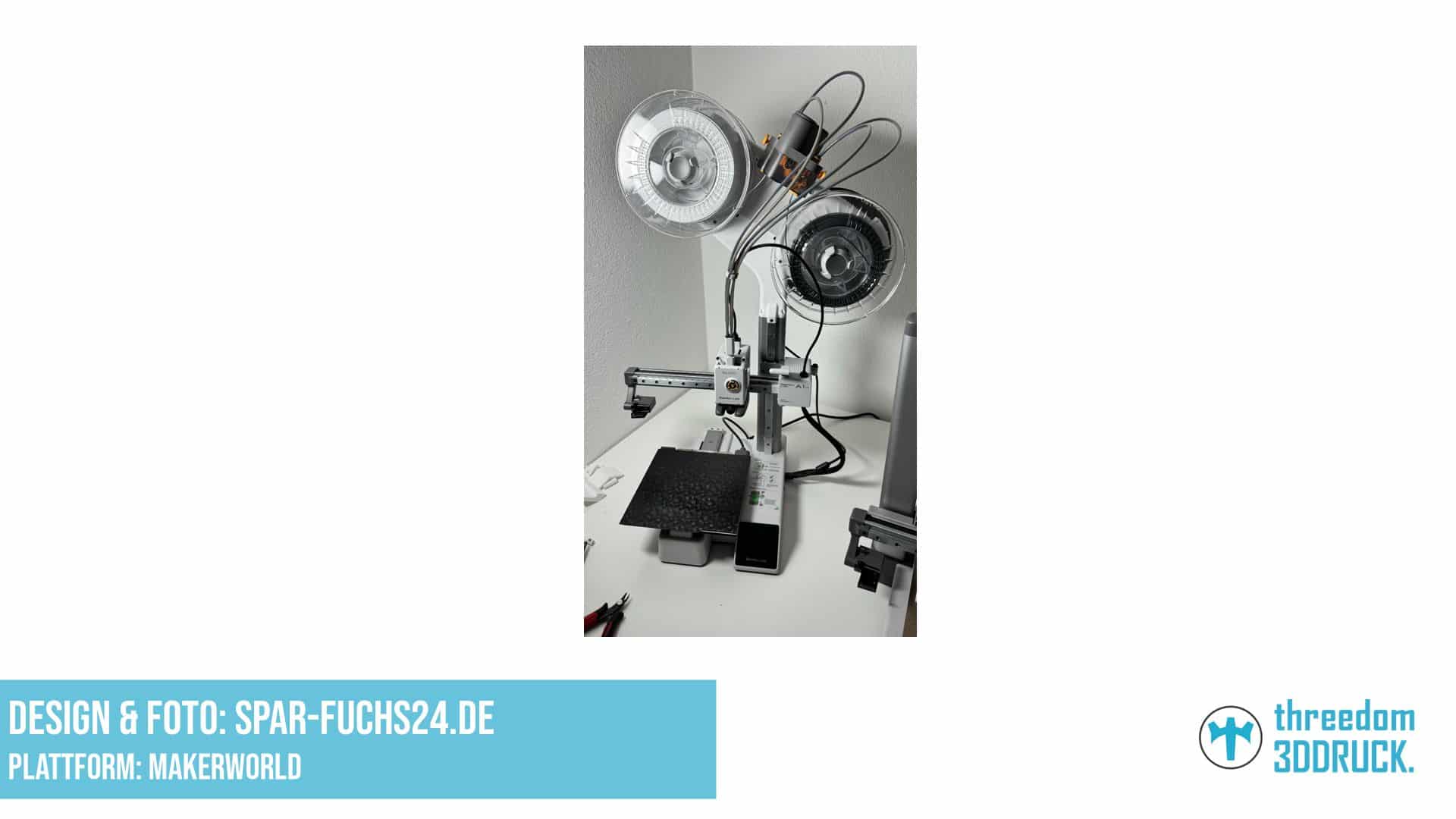 A1 Mini AMS Topmount-Riser in einem Teil