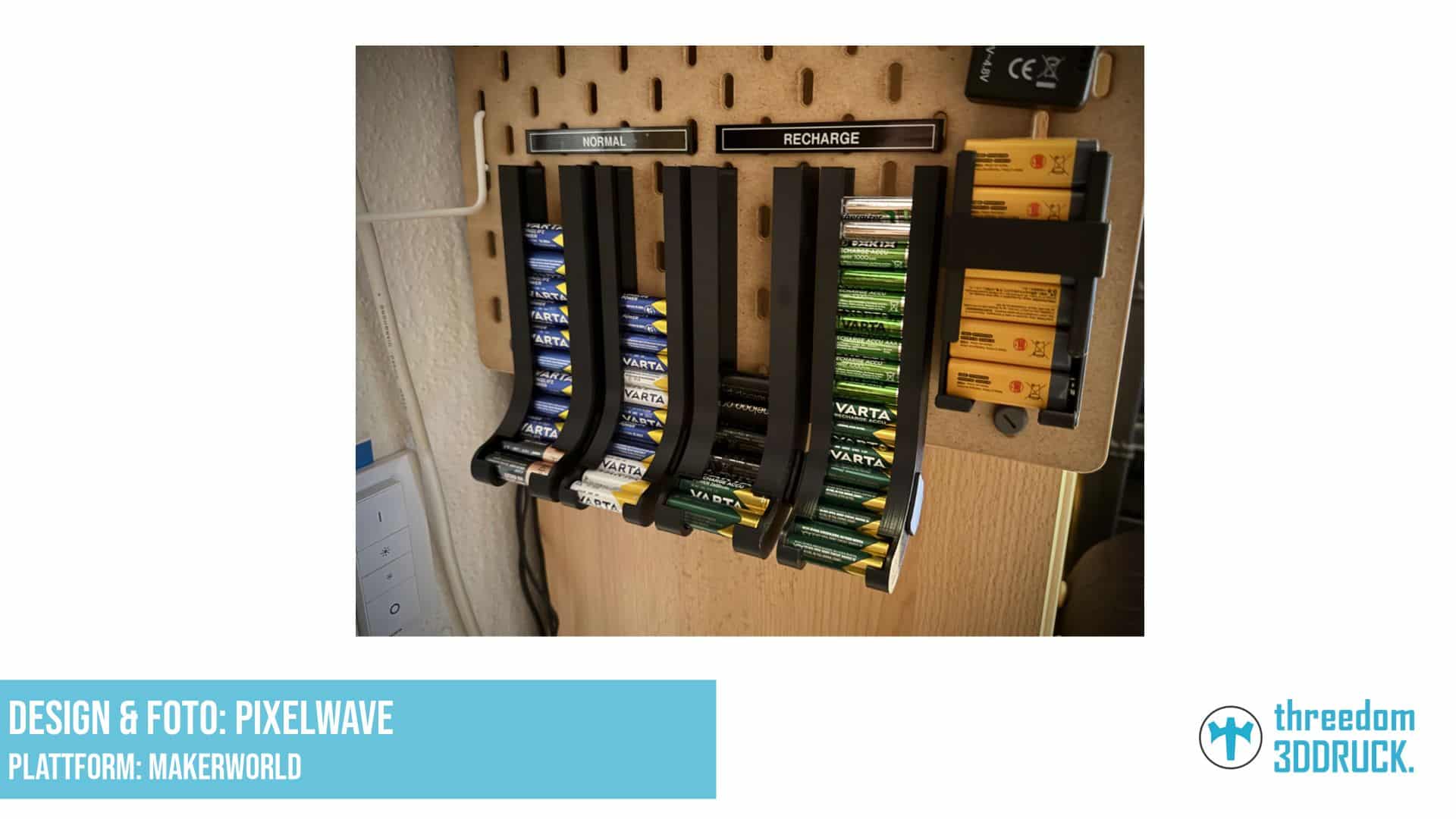 SKÅDIS AA/AAA Batteriehalter