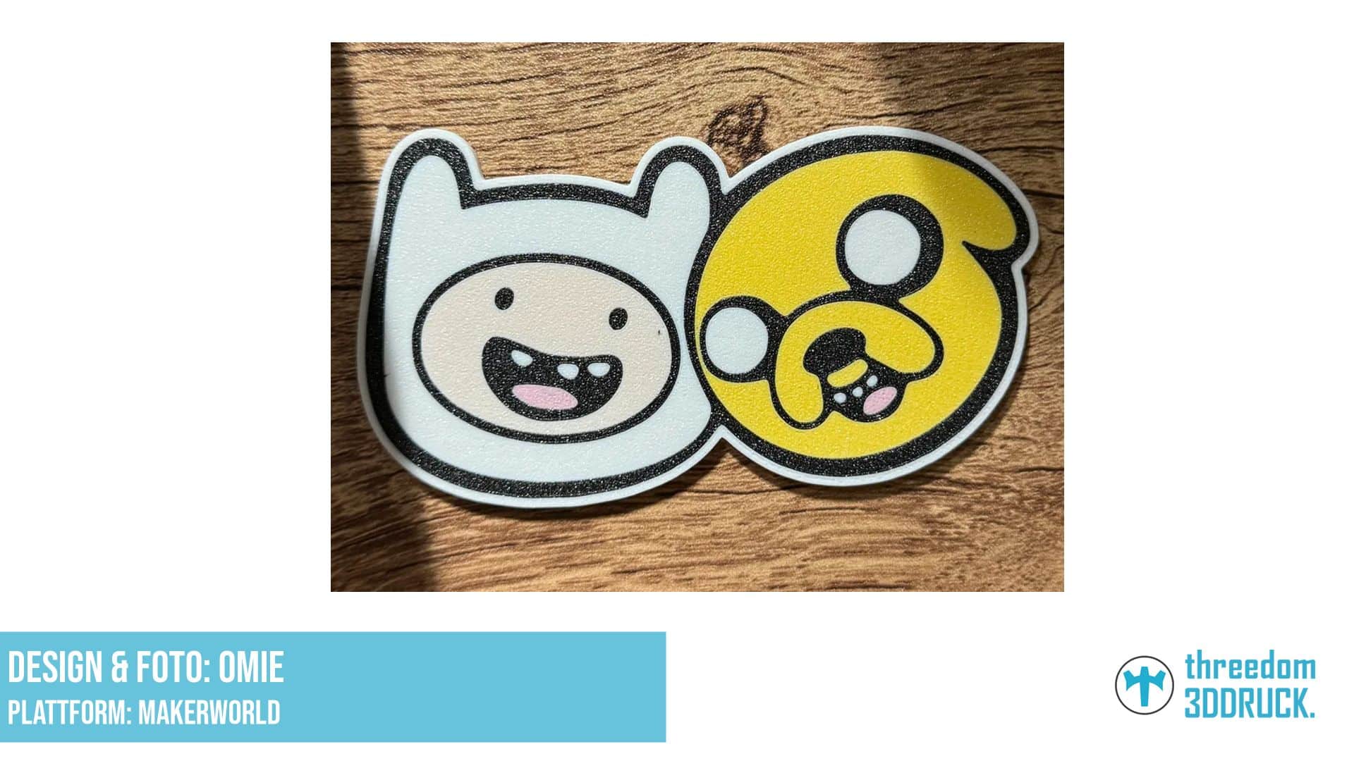 Adventure Time Jake und Finn Kühlschrankmagnet