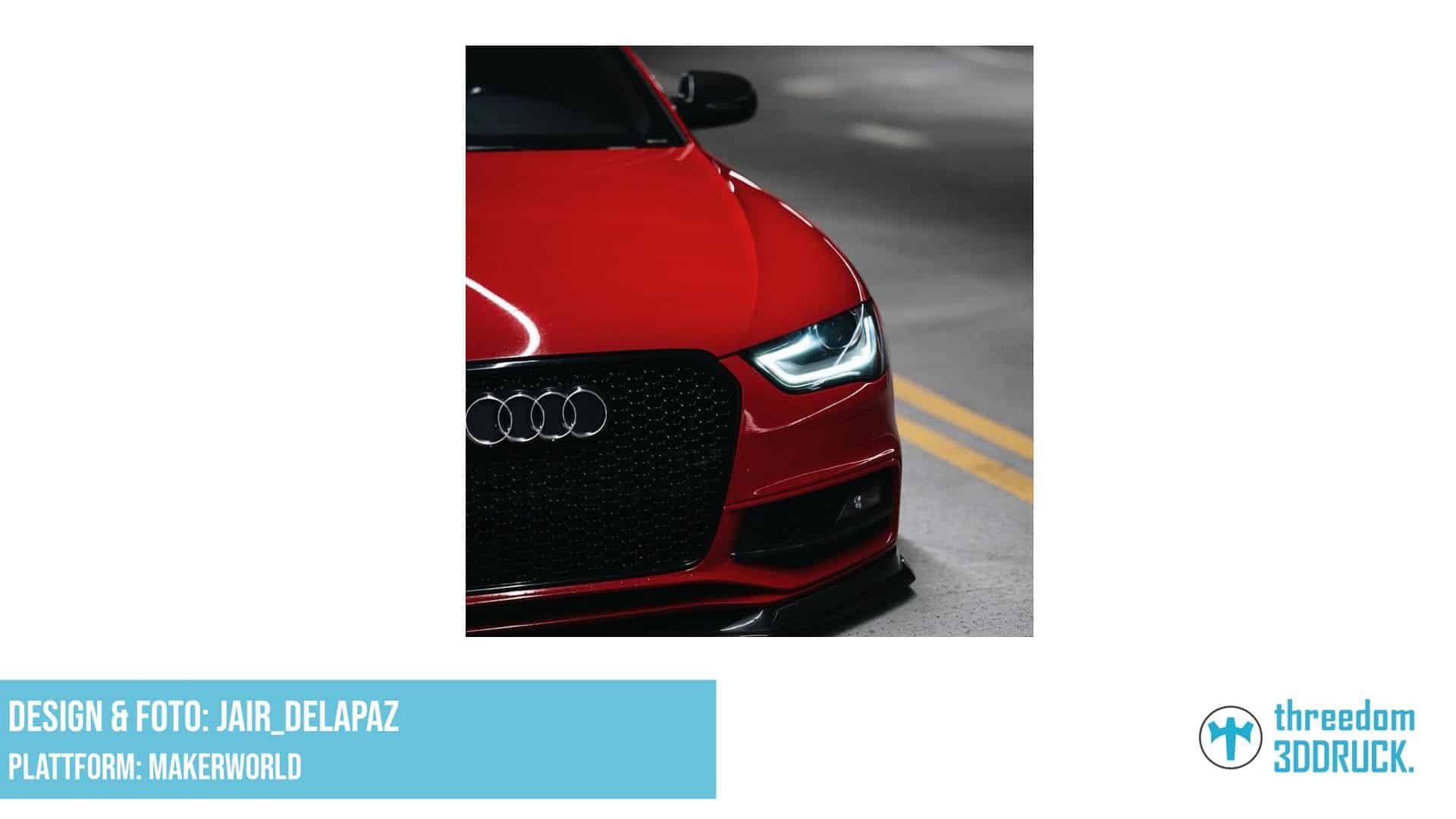 Audi S4 Hueforge 3D-Druckmodell