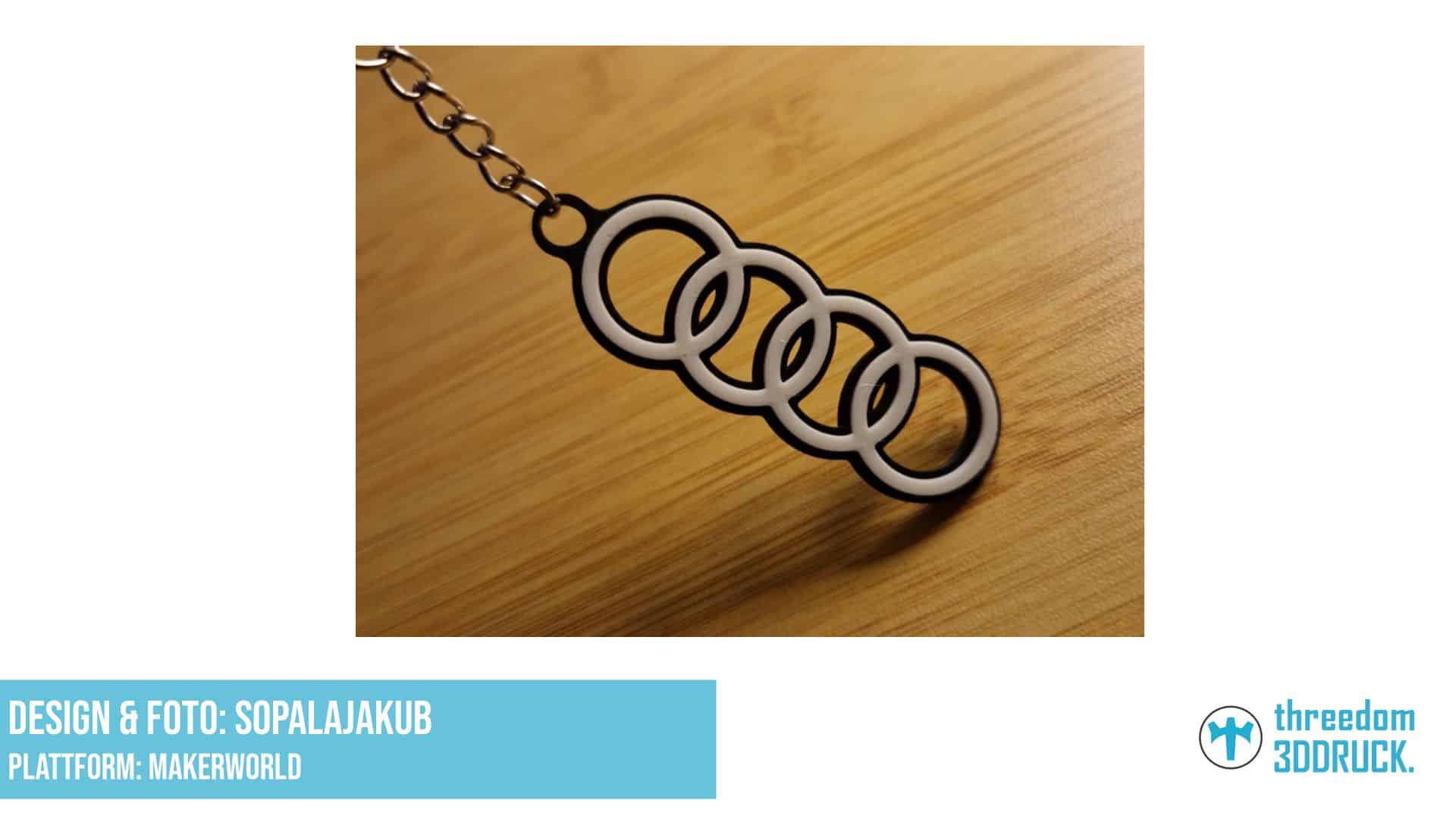 AUDI Schlüsselanhänger Logo