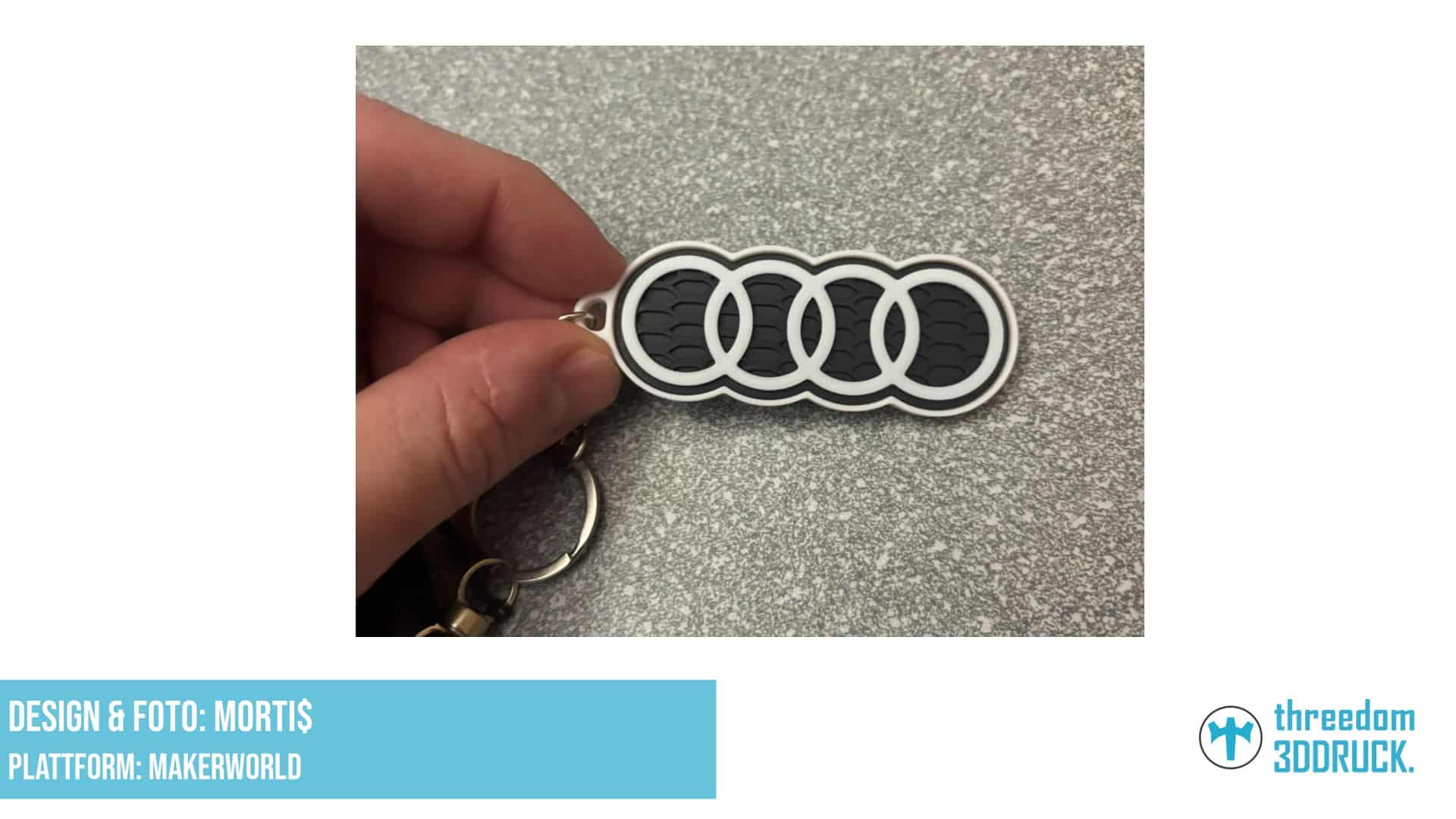 Audi Schlüsselanhänger zum Selberbauen