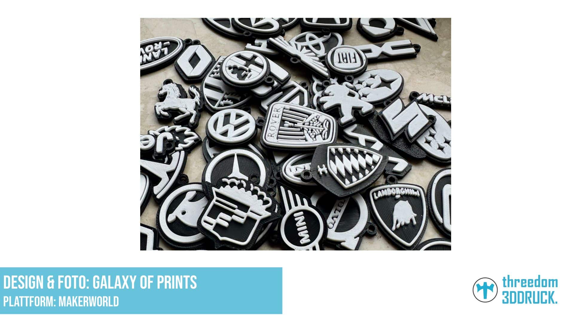 Auto-Marken-Schlüsselanhänger 3D-Modelle