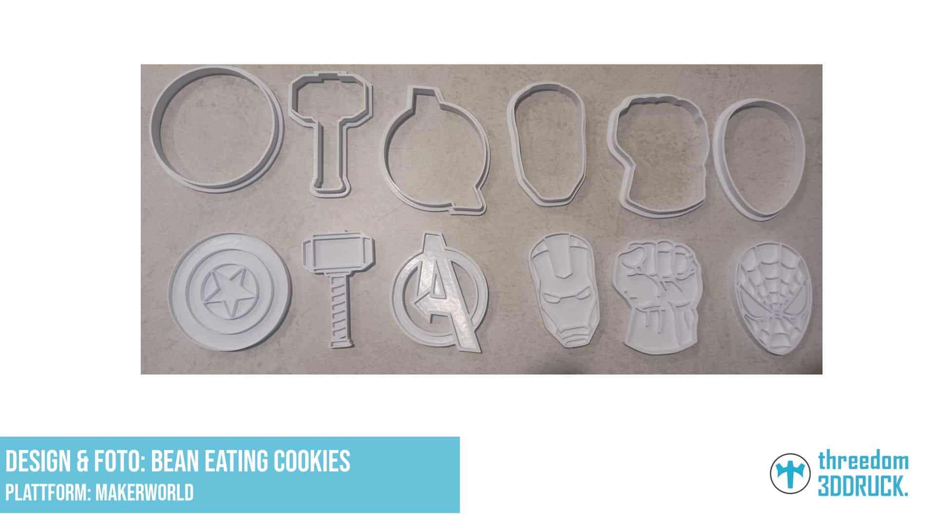 Avengers Plätzchenausstecher mit Prägestempel