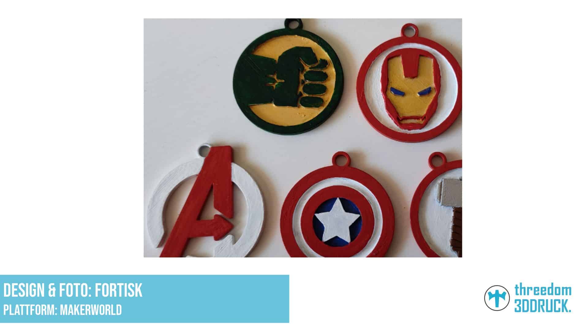 Avengers-Schlüsselanhänger zum Selbstgestalten