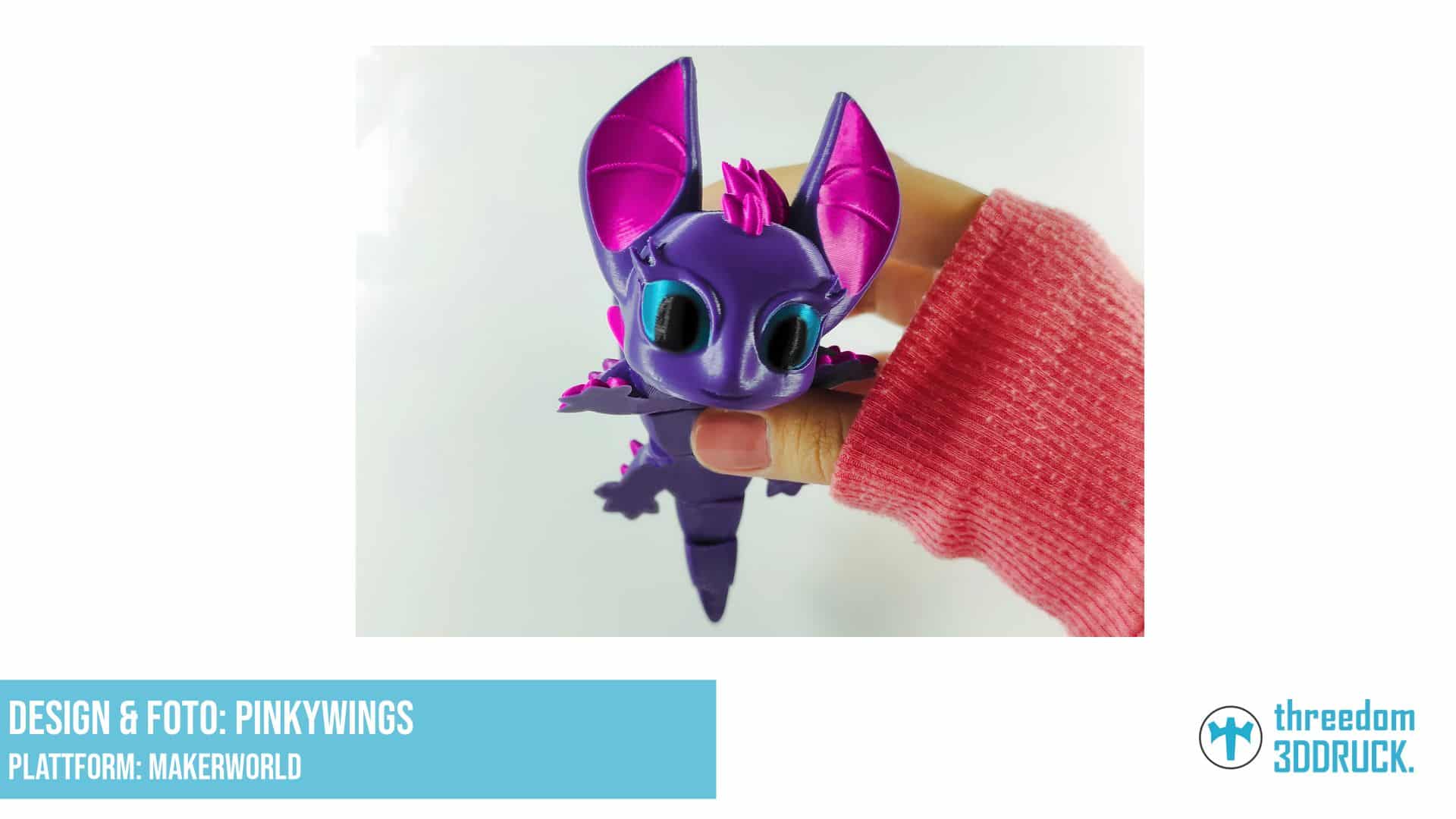 Baby Fledermaus-Drache Gelenkmodell