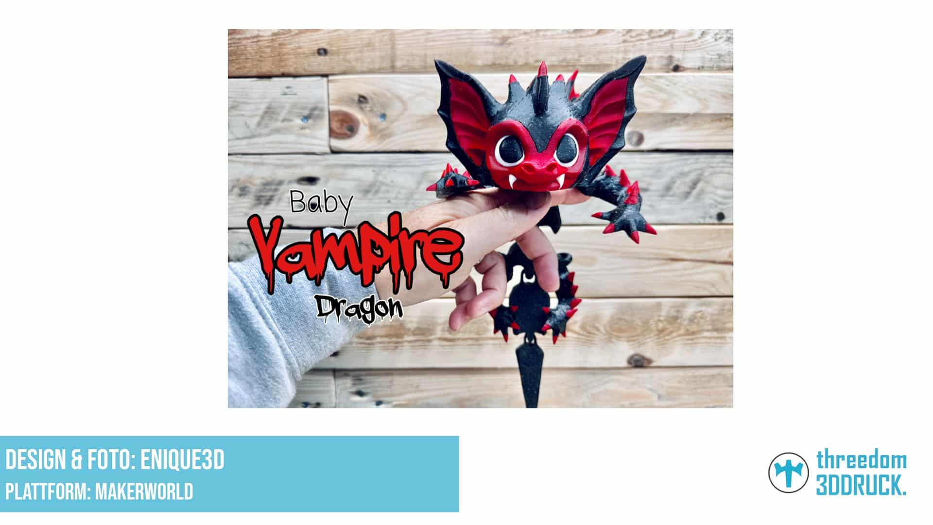 Baby Vampire Dragon Flexi-Figur