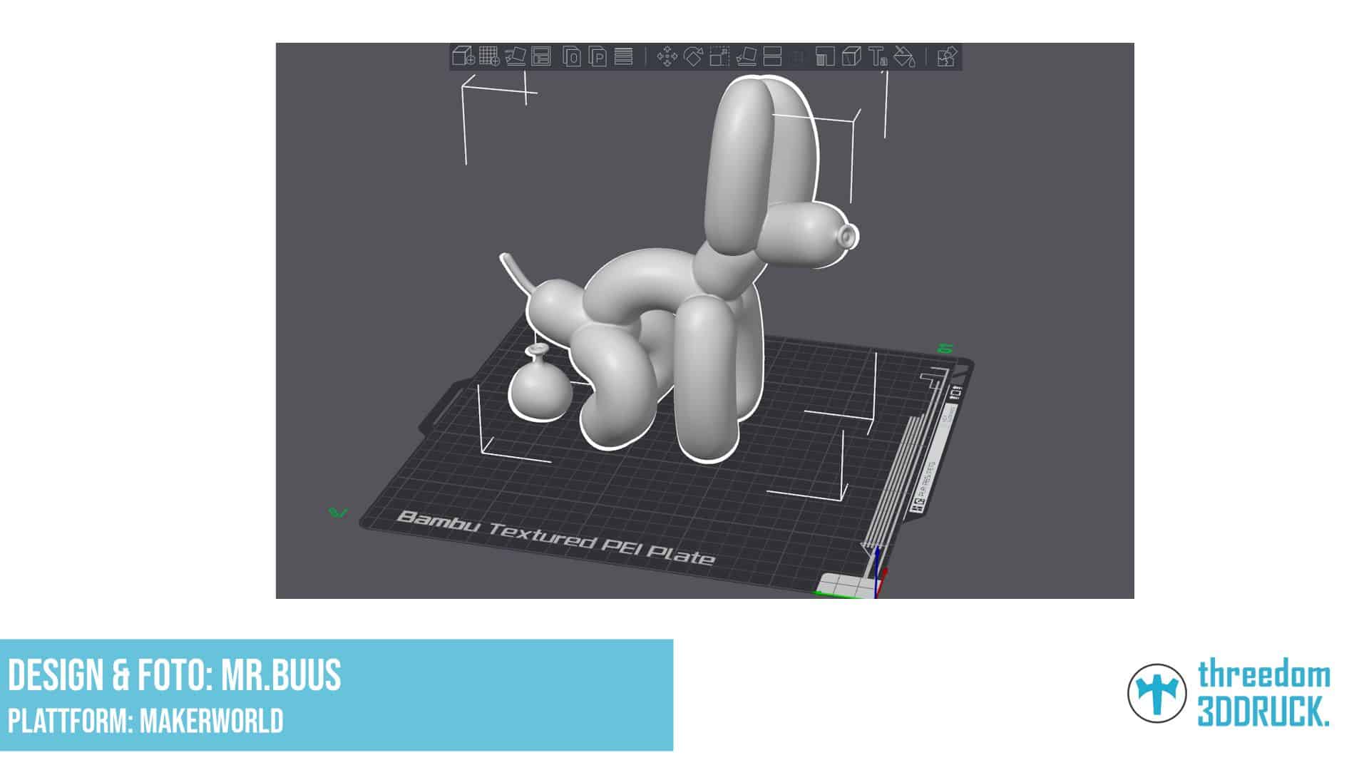 Balloon-Hundekot-Skulptur