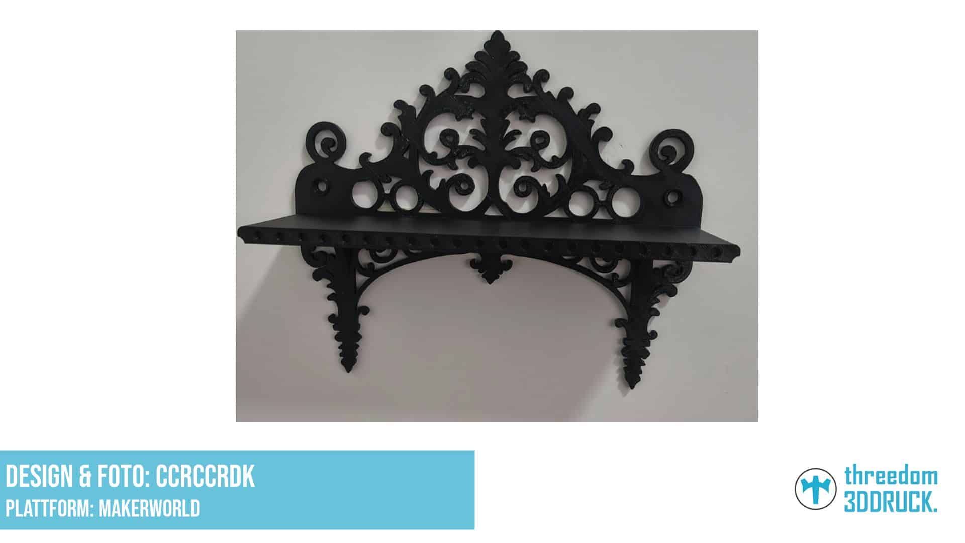 Barock-Wandregal für Dekoration