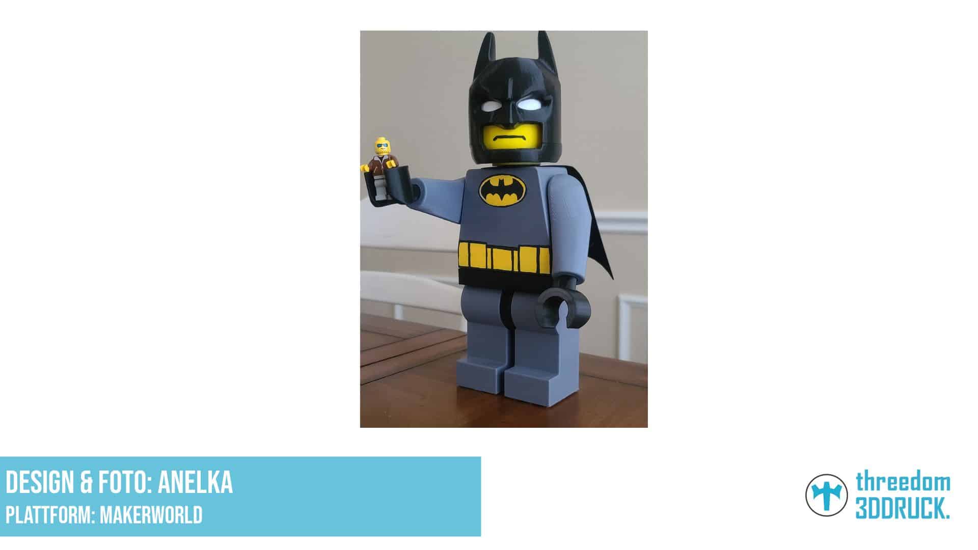 Batman-Figur aus Bausteinen