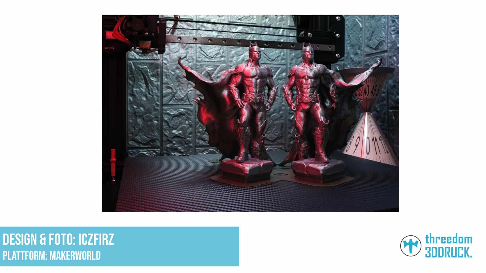 Batman-Figur mit Cape ohne Stützstruktur