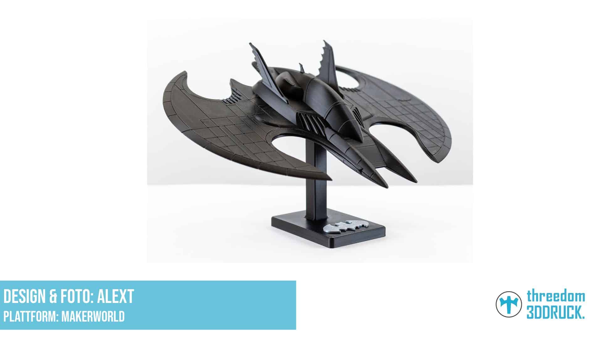 Batwing Modell aus Batman (1989) für 3D-Druck