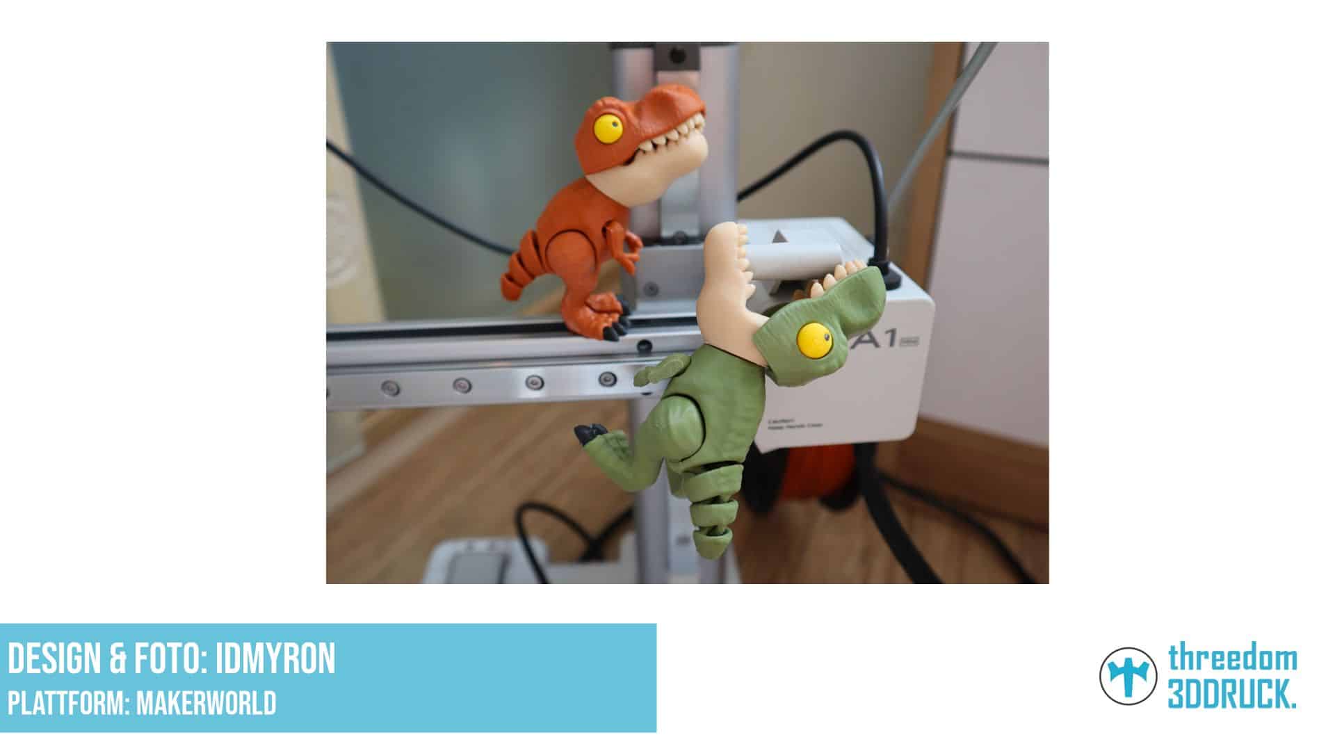 Beißender T-Rex mit Feder-Mechanismus
