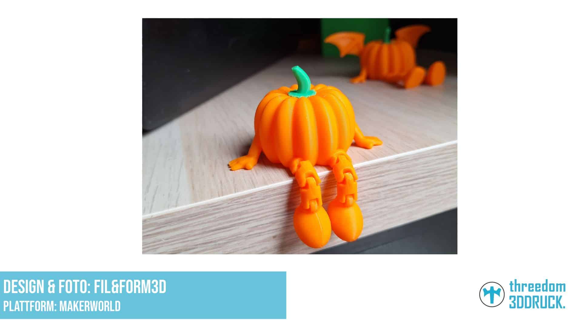 Gliederbare Halloween-Kürbisfigur