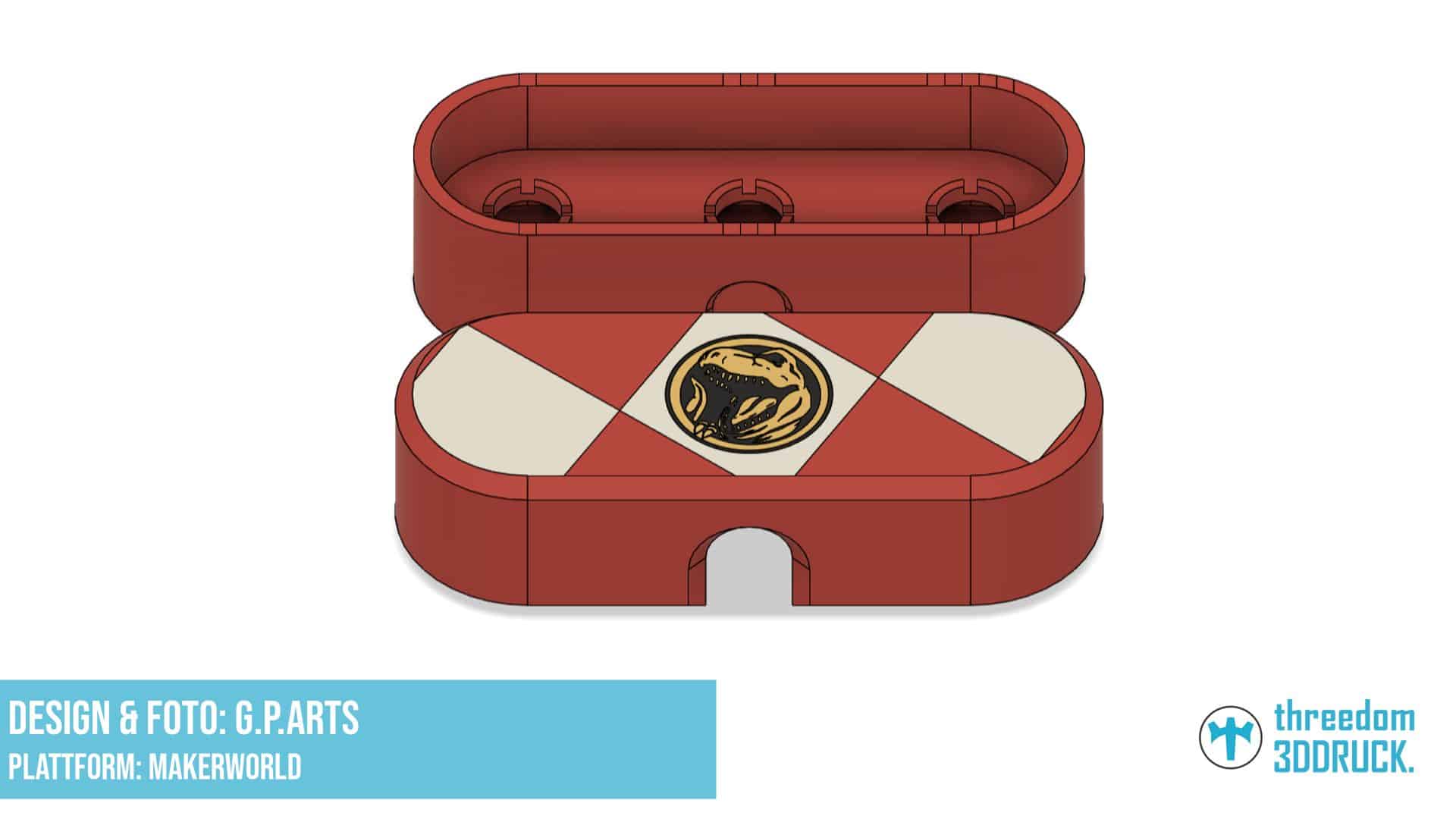 BeyBento – Red Ranger Beyblade Aufbewahrungs- und Displaybox