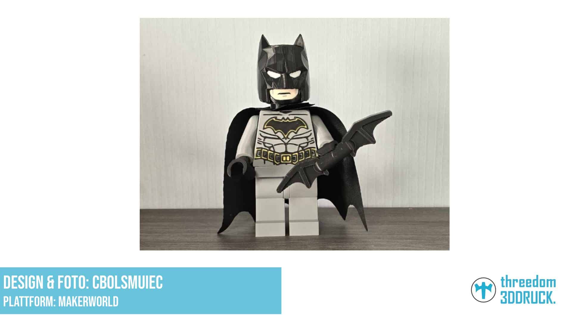 Big Brick Batman Minifigur