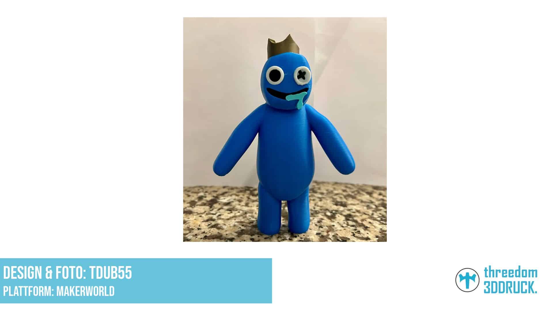 Blau aus Rainbow Friends Figur