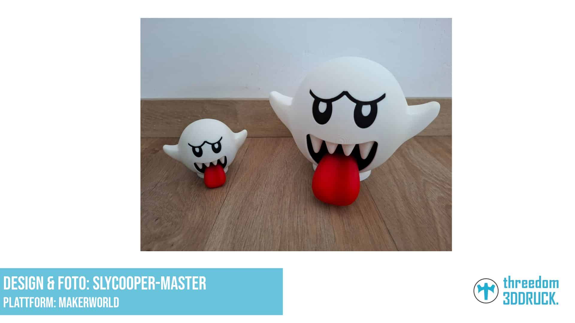 Boo-Mario-Farbplatten-Modell