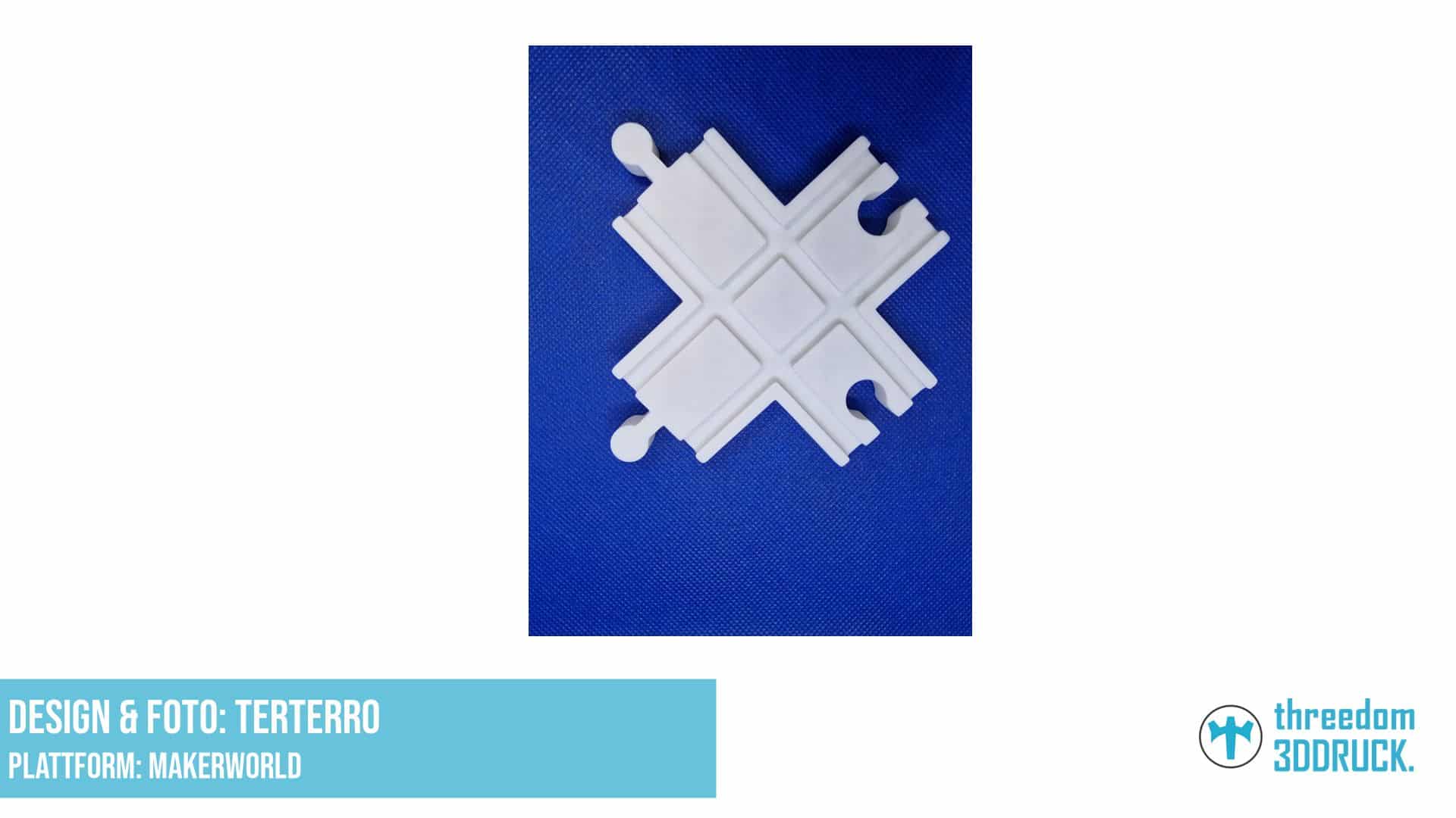 Brio/Ikea-kompatible Eisenbahnkreuzung