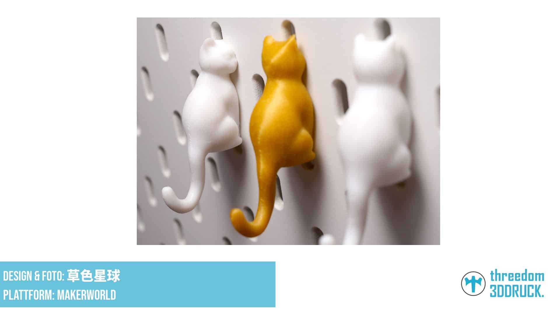 Katze-Haken für IKEA Skadis