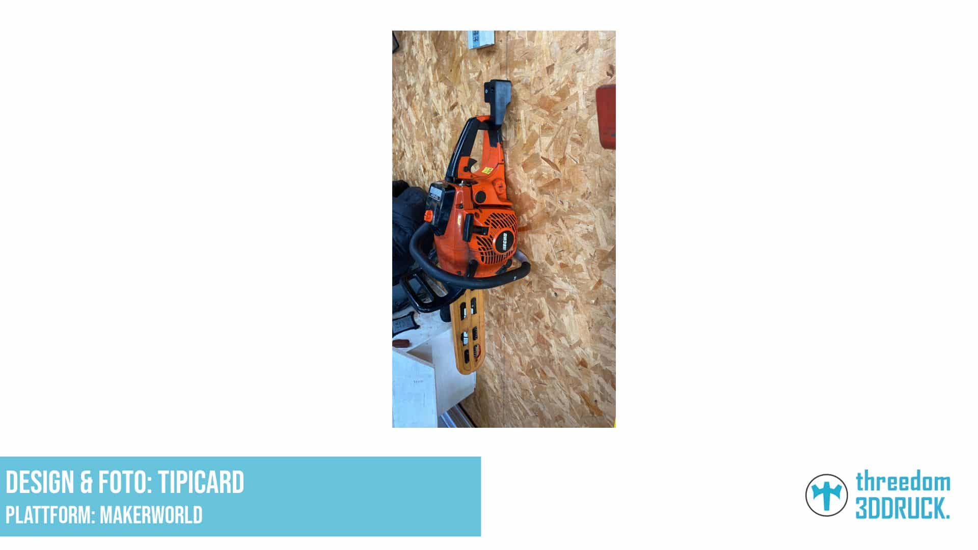 Kettensägen-Wandhalterung