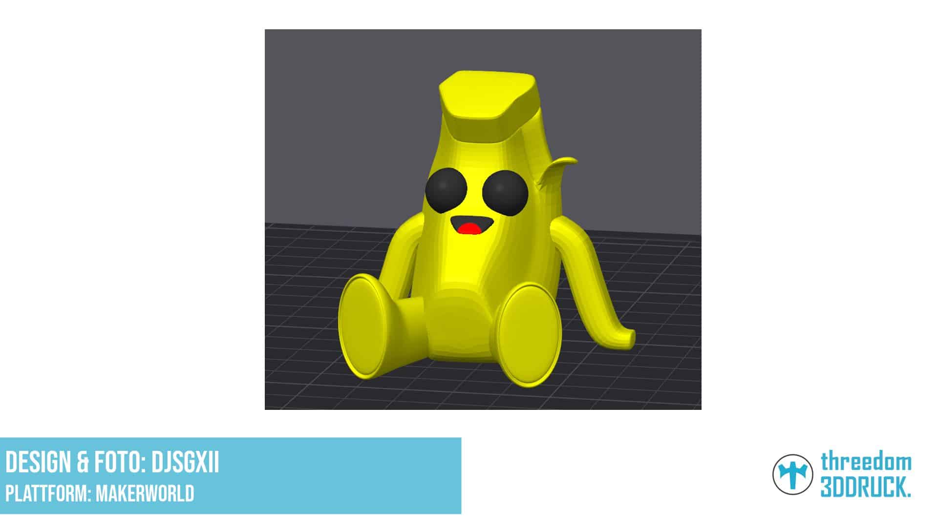 Sitzender Peely aus Fortnite