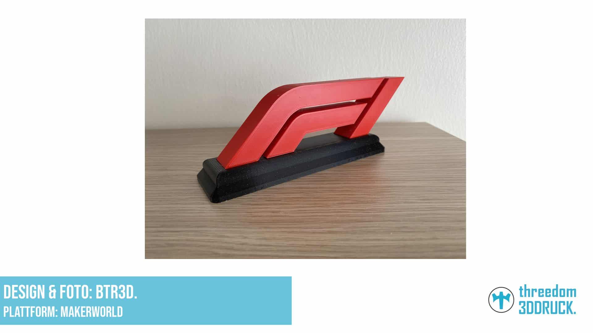 F1-Logo Deko für Schreibtisch oder Regal