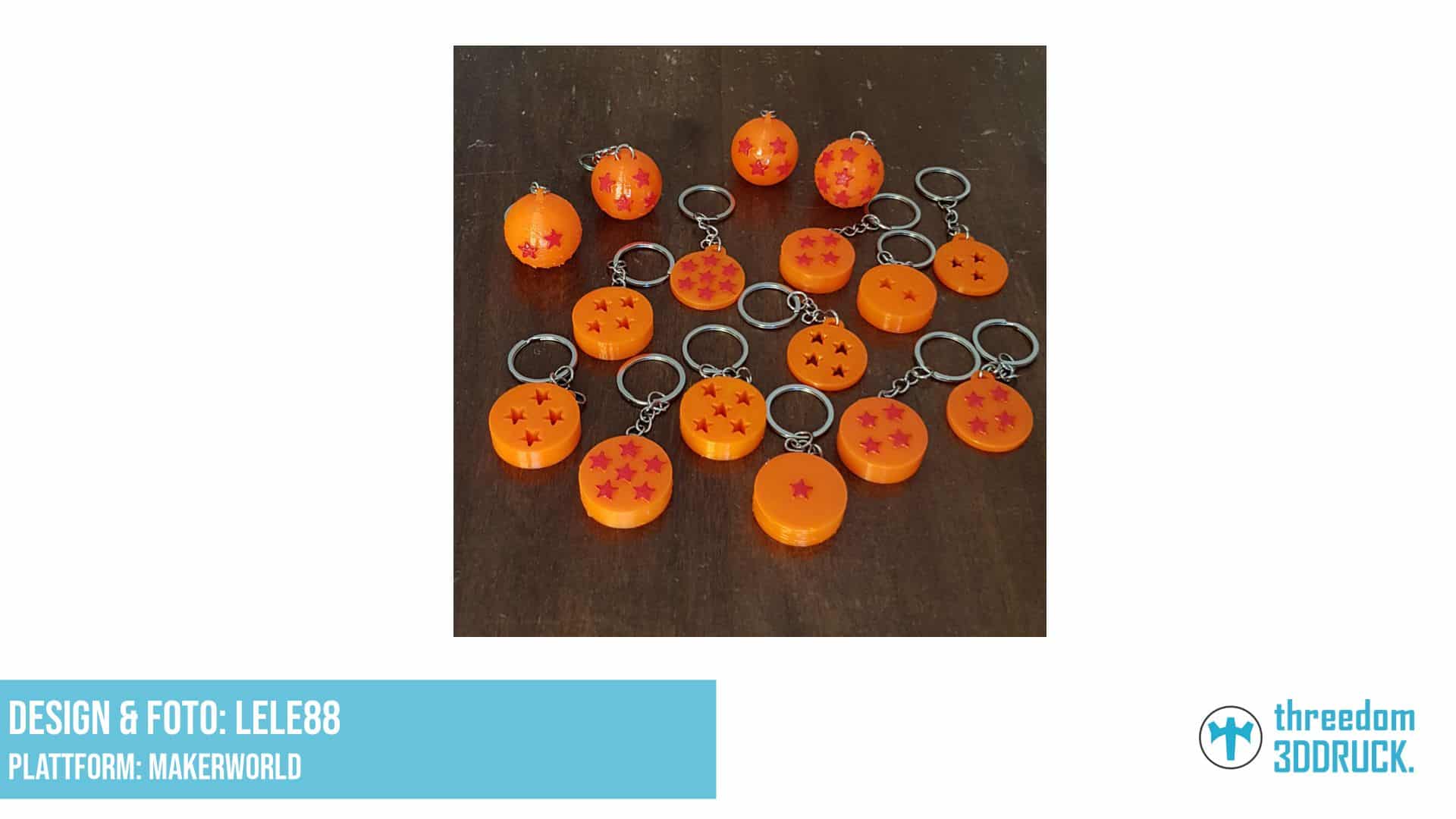 Dragonball-Sammelkugeln-Schlüsselanhänger