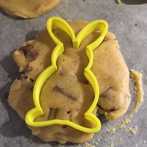 Easter bunny cookie cutter