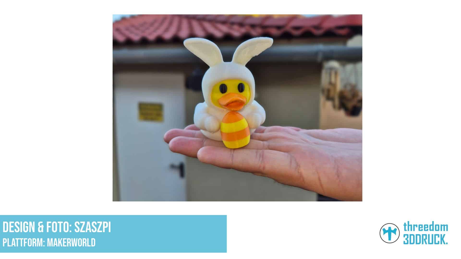 Osterhase-Ente-Dekoration