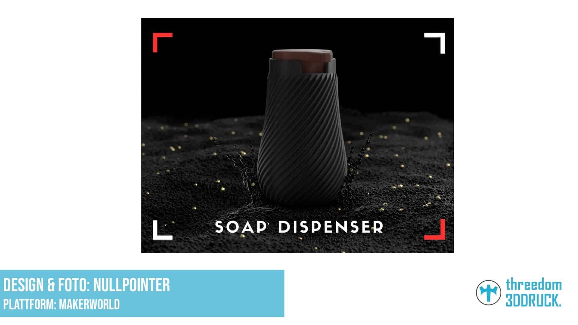 Elegant Seifenspender mit geschwungener Form