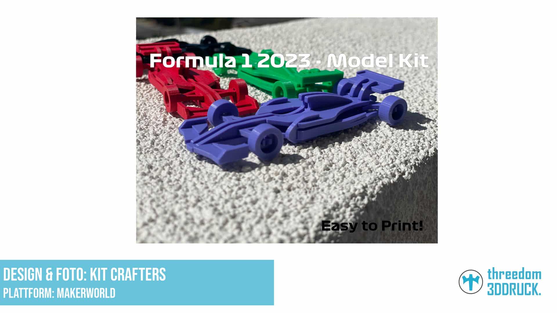 Formel-1-Rennwagen-Modellbausatz 2023