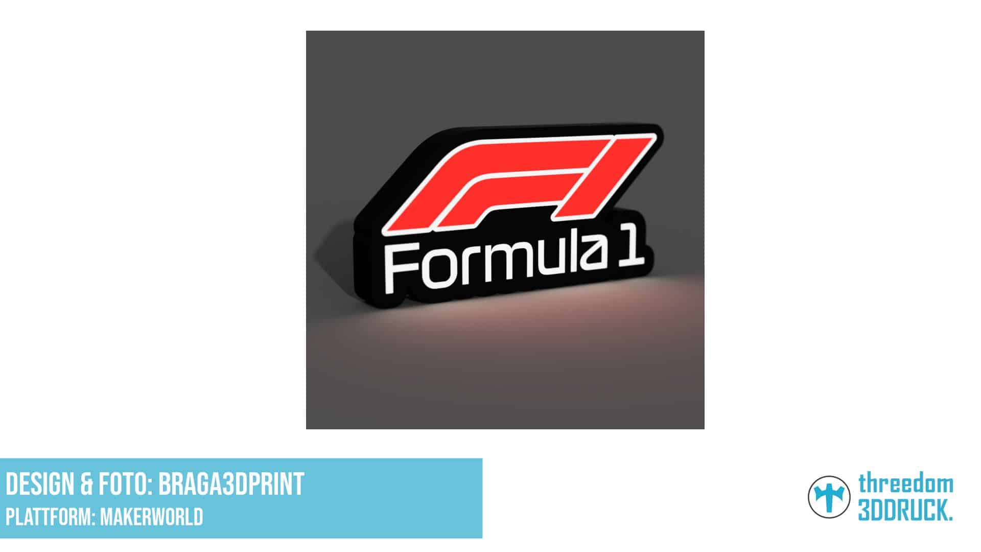 F1-Logo LED-Lichtbox
