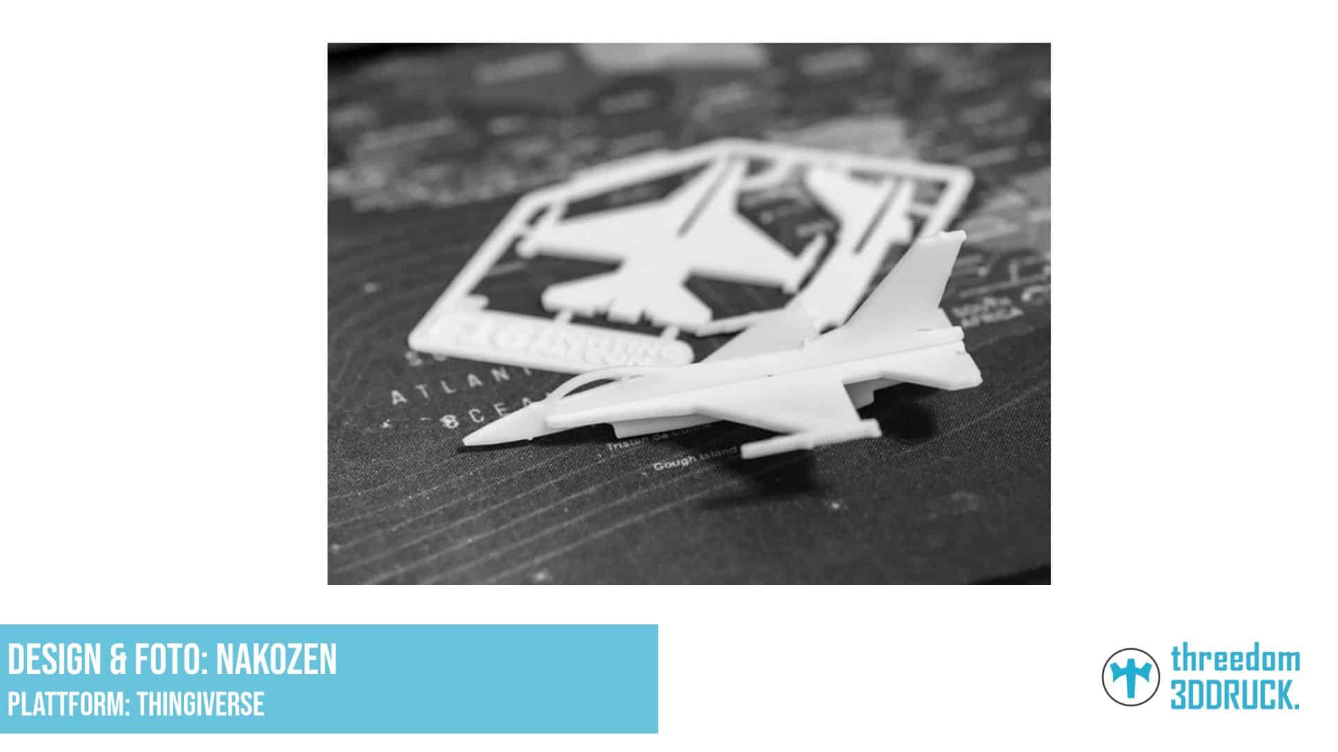 F16 Fighting Falcon Kit Card Modell