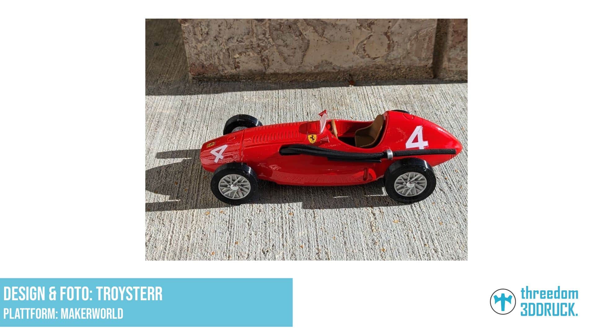 Ferrari 553 F1 Pinewood Derby Karosserie