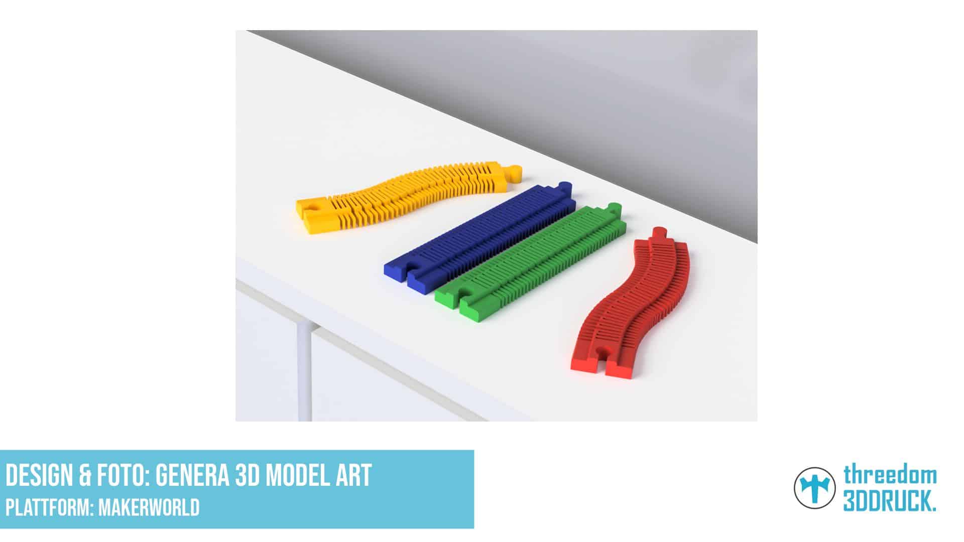 Flexible Schiene für IKEA Lillabo und Brio Züge