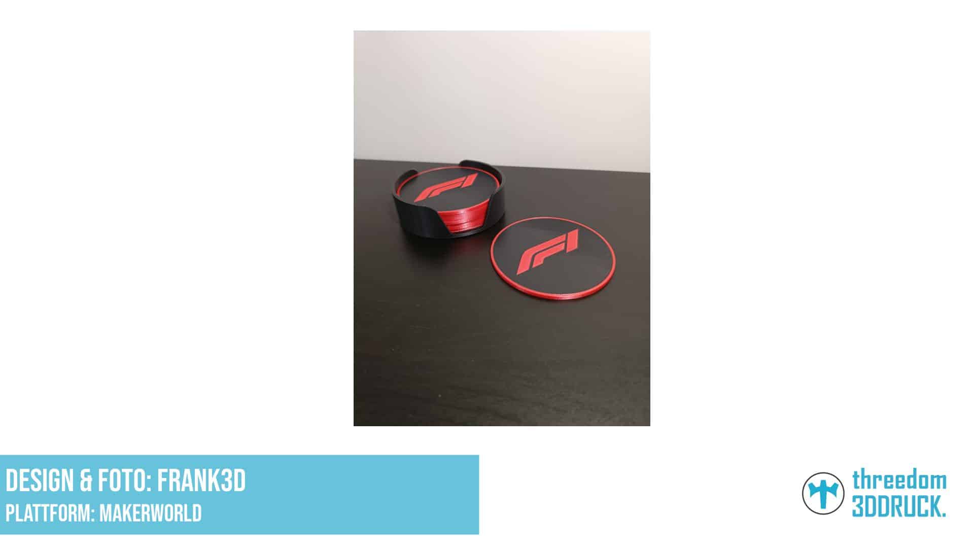 Formel-1-Tischset mit Halter