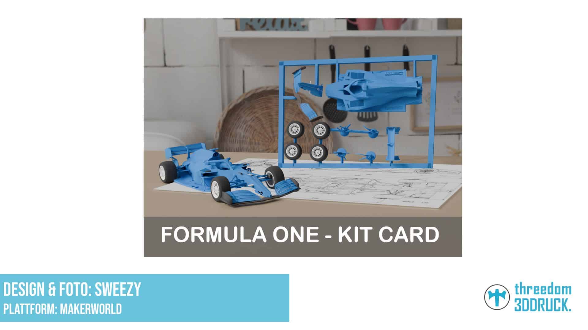 Formel-1-Modellauto-Bausatz