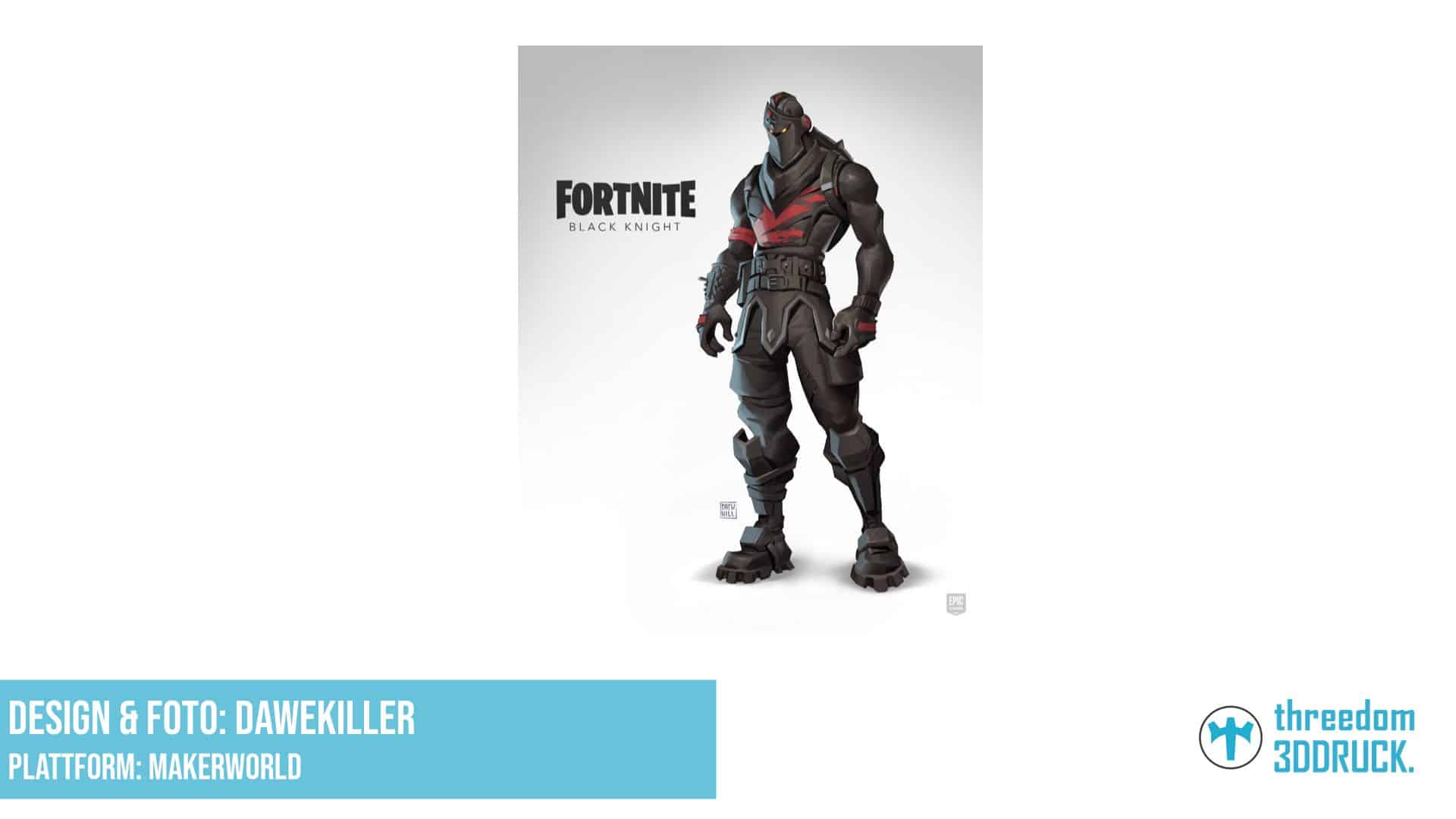 Fortnite Black Knight OG 3D-Druckmodell