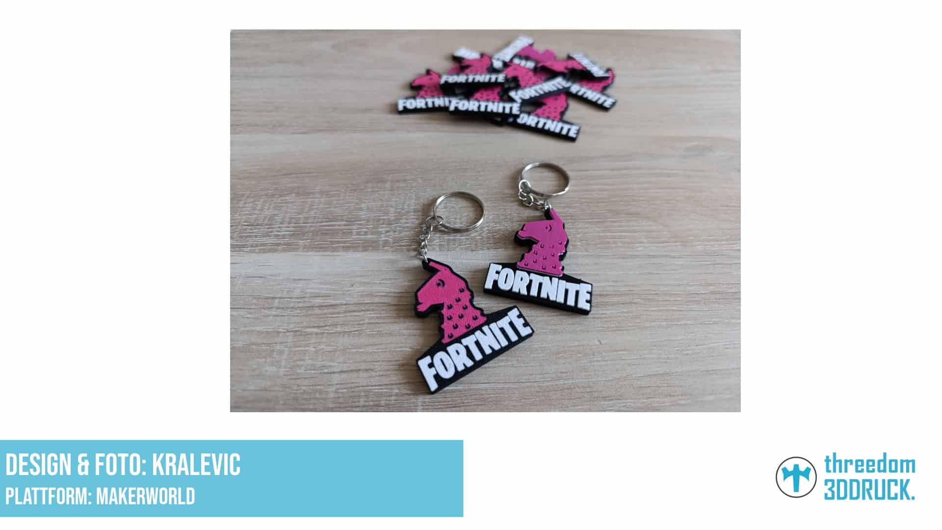 Fortnite-Llama-Schlüsselanhänger